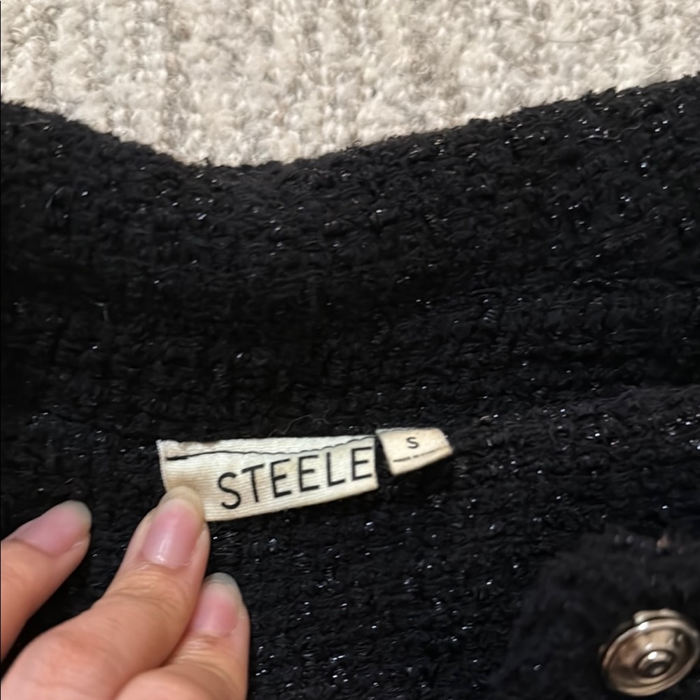 Steele Chic Black Button-Up Jacket - image 2